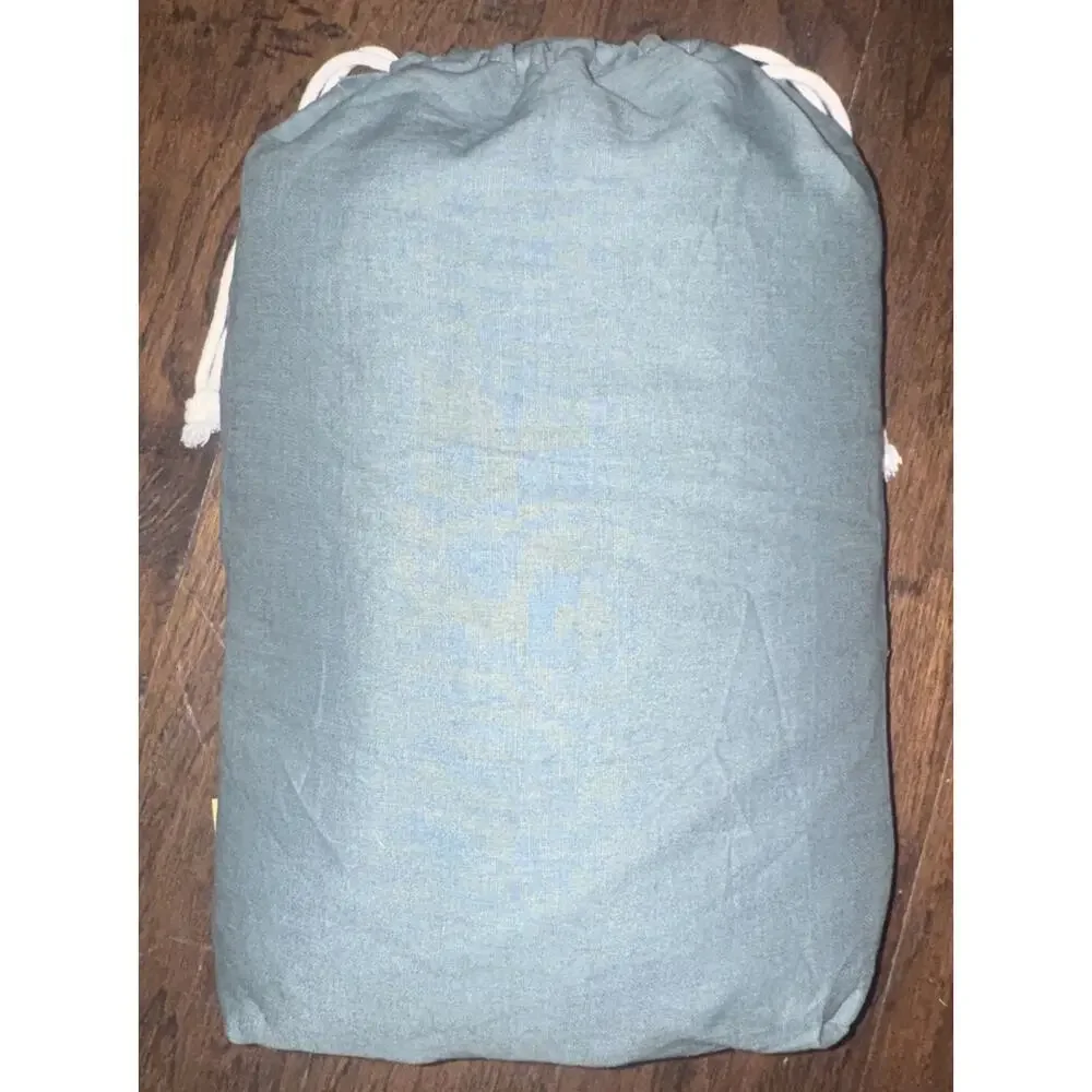 Quince European Flax Linen Duvet Cover King/Cal King Ocean Blue Green
